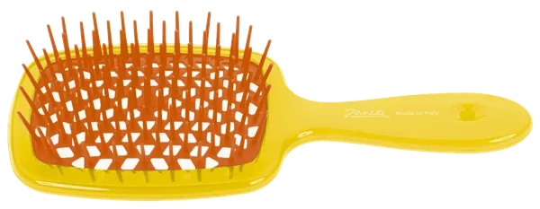 Изображение Расческа для волос пластик Янеке щетка желтая Джорджио Янеке п/у, 1 шт