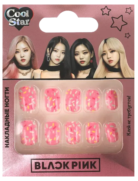 Изображение Набор для дизайна ногтей Кул стар блэк пинк посыпка Шанту Сити к/у, 1 шт