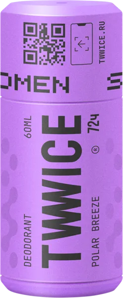 Изображение Антиперспирант шар женский Твайс полярный бриз 72 часа Ловулар Лимитед п/у, 60 мл