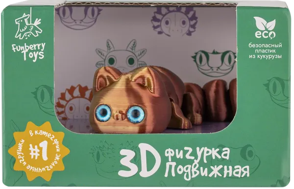 Изображение Фигурка антистресс Фанберри тойз котёнок мяф Фанберри Тойз ООО к/у, 1 шт