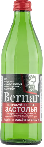 Изображение Мин вода газ рН6,6-6,9 Бернар лечебно-столовая Застолье Хорошие напитки с/б, 0,45 л