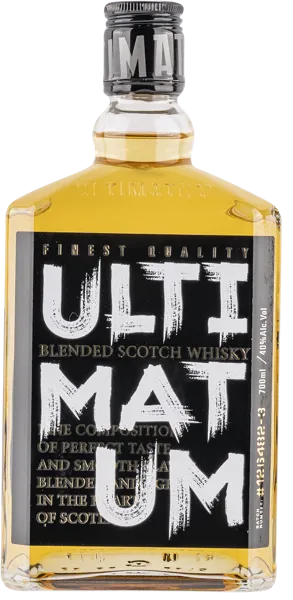 Изображение Виски купажированный Ультиматум 3 года Питейный дом с/б, 0,7 л