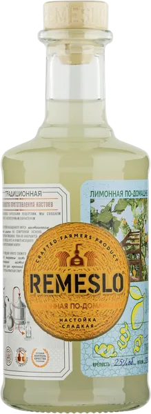 Изображение Настойка сладкая 25% Ремесло Фермера лимонная по-домашнему Омсквинпром с/б, 0,5 л