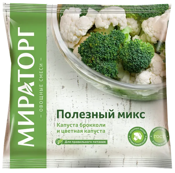 Изображение Овощная смесь замороженная Мираторг полезный микс Трио Инвест м/у, 400 г