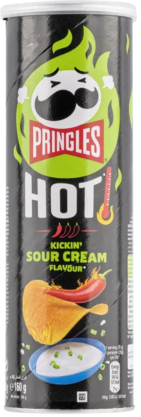 Изображение Чипсы картофельные Принглс сметана острые Келлогс кор, 160 г