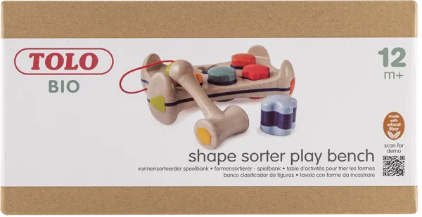 Изображение Игрушка развивающая Толо био сортер скамейка и молоток Толо Макау к/у, 1 шт