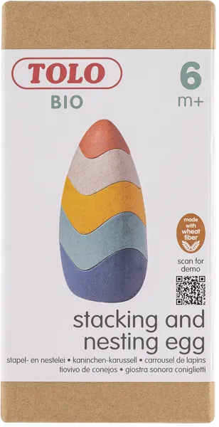 Изображение Игрушка развивающая Толо био пирамидка-яйцо Толо Макау к/у, 1 шт