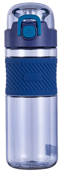 Изображение Бутылка 600мл пластик Диллер цветная с резинкой Диллер к/у, 1 шт