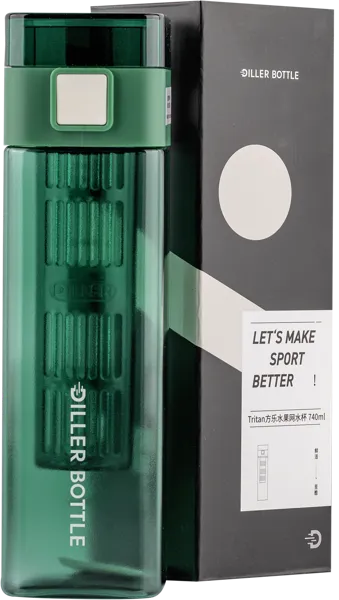 Изображение Бутылка 740мл пластик Диллер цветная с фильтром Диллер к/у, 1 шт