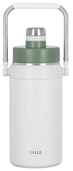 Изображение Термос 1600мл стальной Диллер цветной с ручкой Диллер к/у, 1 шт