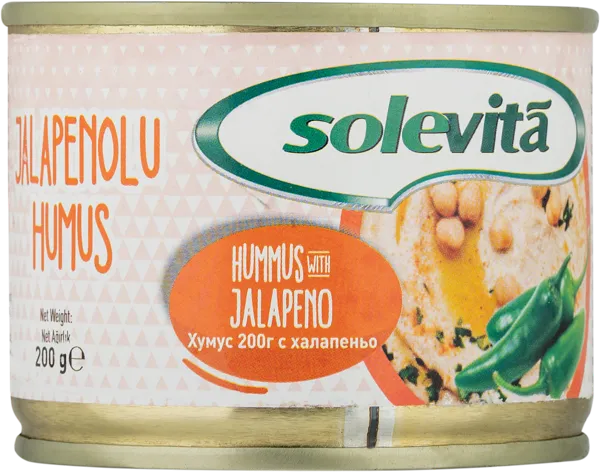 Изображение Хумус из нута Солевита с халапеньо Синар ж/б, 200 г