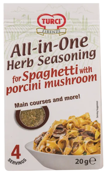 Изображение Приправа для спагетти Турчи из Тосканы травы белые грибы Оффичина Италия м/у, 20 г