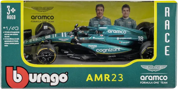 Изображение Машина 1:43 Ббураго формула1 астон мартин amr23 Ббураго к/у, 1 шт