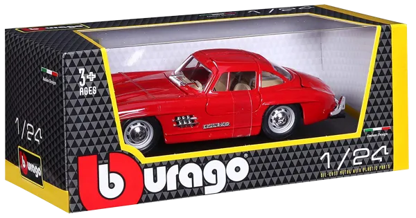 Изображение Машина 1:24 Ббураго мерседес бенз 300sl 1954 Ббураго к/у, 1 шт