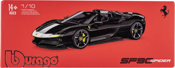 Изображение Машина 1:18 Ббураго феррари спайдер sf90 Ббураго к/у, 1 шт