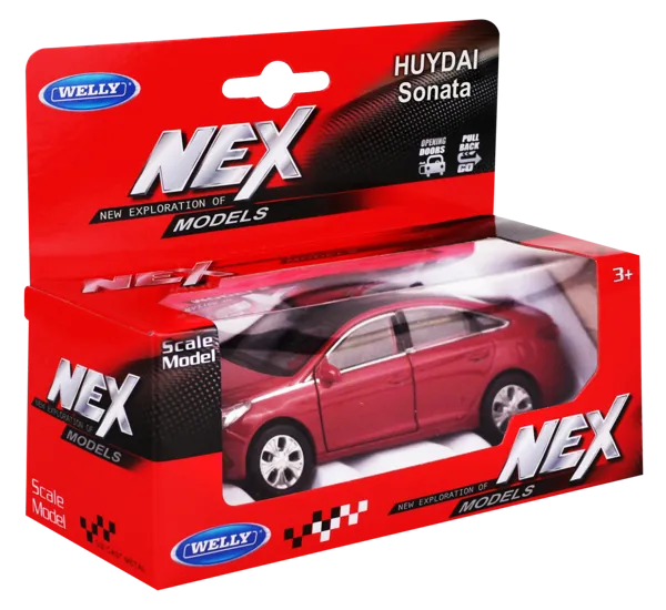 Изображение Машина 1:38 Велли хендай соната Велли Фэктори ЛТД к/у, 1 шт