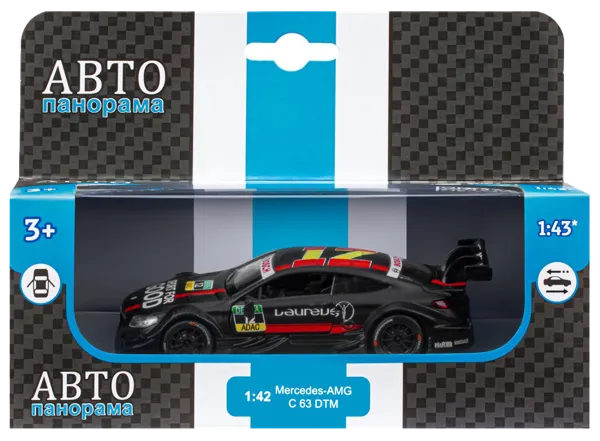 Изображение Машина 1:43 инерционная Автопанорама мерседес амг с63 dtm Каипо п/у, 1 шт