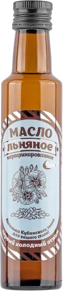 Изображение Масло льняное Валиса нерафинированное Валиса с/б, 250 мл
