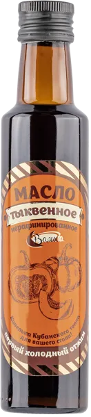 Изображение Масло тыквенное Валиса нерафинированное Валиса с/б, 250 мл