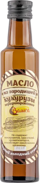 Изображение Масло кукурузное Валиса нерафинированное Валиса с/б, 250 мл