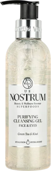 Изображение Гель очищение для лица Кьюра нострум зелёный чай и киви Медитераниум п/у, 200 мл