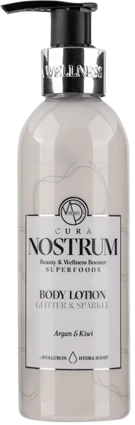 Изображение Лосьон сверкающий для тела Кьюра нострум аргановое масло и киви Медитераниум п/у, 200 мл