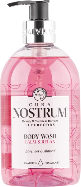 Изображение Гель для душа Кьюра нострум лаванда и миндаль Медитераниум п/у, 500 мл