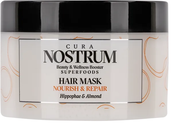 Изображение Маска для сухих волос Кьюра нострум питание облепиха миндаль Медитераниум п/у, 500 мл