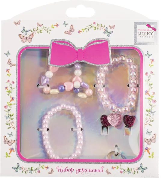 Изображение Набор украшений Лакки фэшн браслеты, кольцо, клипсы Лакки к/у, 1 шт