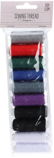 Изображение Набор для шитья Купман нитки 10 цветов Купман Интернэшнл м/у, 1 упак