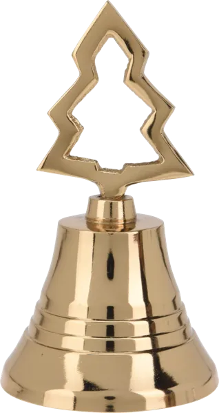 Изображение Колокольчик 10см золото Купман с фигурной ручкой Купман Интернэшнл , 1 шт