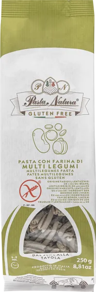 Изображение Макароны мульти бобовые Паста Натура из Пьемонта казаречче без глютена Паста Натура м/у, 250 г