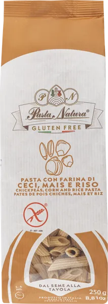 Изображение Макароны нут кукуруза рис Паста Натура из Пьемонта пенне без глютена Паста Натура м/у, 250 г