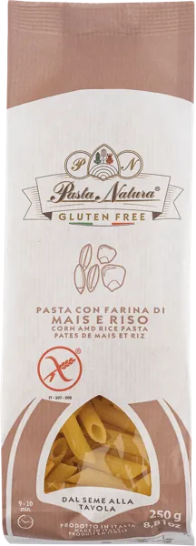 Изображение Макароны из кукурузы риса Паста Натура из Пьемонта пенне без глютена Паста Натура м/у, 250 г