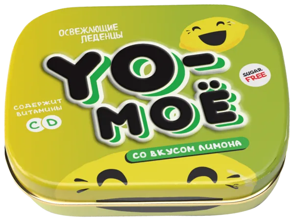 Изображение Леденцы без сахара Йо-моё лимон Гуангдонг ж/б, 16 г