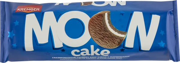 Изображение Печенье в глазури Крембер Мун с какао и маршмеллоу Альмерро м/у, 200 г