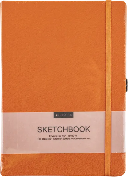 Изображение Скетчбук 128л Инфолио А5 лайфстайл оранжевый Шэньчжэнь Релианс Принтин , 1 шт