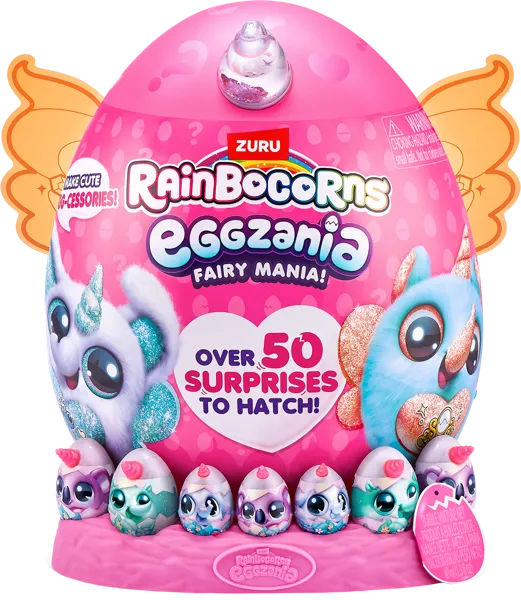 Изображение Игрушка сюрприз в яйце биг Рэйнбокорнс эггзания фейри мания Зуру п/у, 1 шт