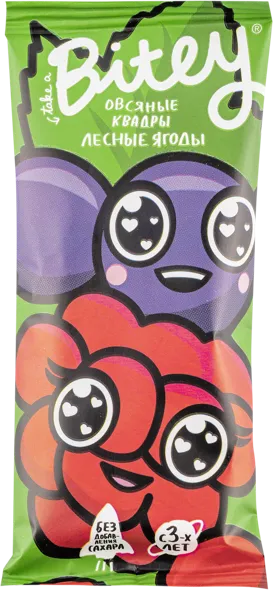 Изображение Батончик фруктово-ягодный Байт Квадры лесные ягоды Биофудлаб м/у, 30 г