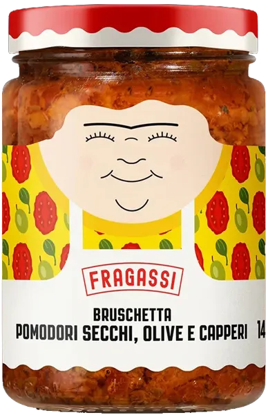 Изображение Соус для брускетты Фрагасси из Абруццо вял томаты оливки каперсы Верде Абруццо с/б, 145 г