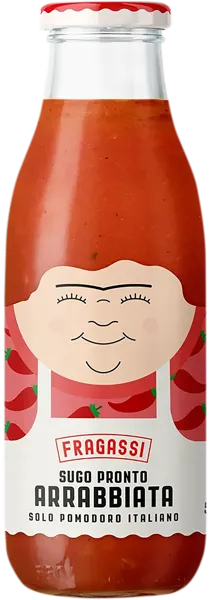 Изображение Соус томатный Фрагасси из Абруццо аррабиата острый Верде Абруццо с/б, 250 г