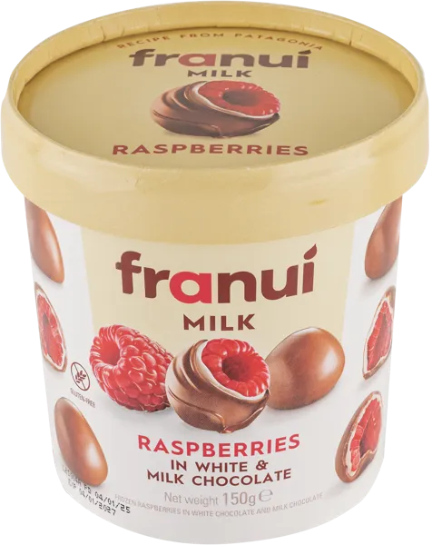 Изображение Ягоды замороженный Франуи малина в белом и молочном Франуи Эспана СЛ карт/к, 150 г