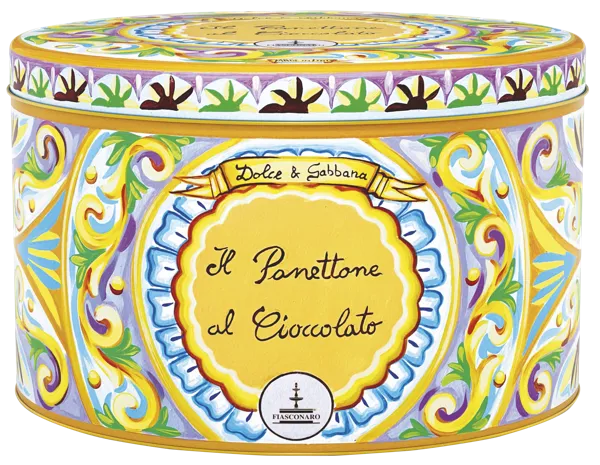 Изображение Панеттоне НГ Фиасконаро коллекция D&G с шоколадом Фиасконаро ж/б, 500 г