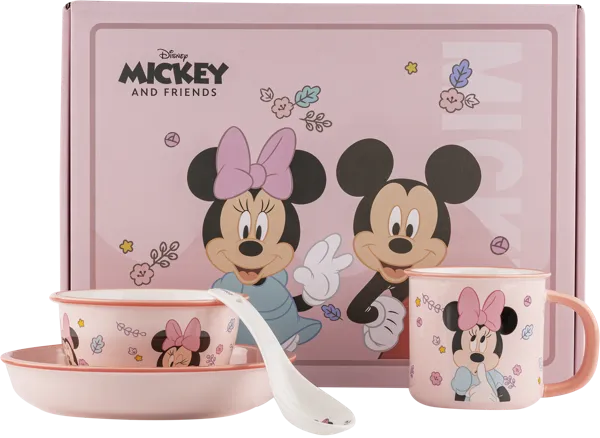 Изображение Набор керамической посуды Дисней-про минни 4 предмета розовый Регалия к/у, 1 шт