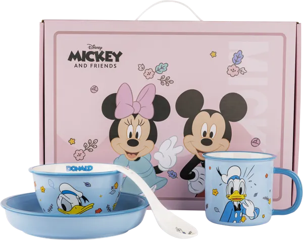 Изображение Набор керамической посуды Дисней-про дональд 4 предм голубой Регалия к/у, 1 шт