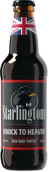 Изображение Пиво темное Лагер 4,8% Старлингтонс Нок Ту Хэвен Хобсонс с/б, 0,5 л