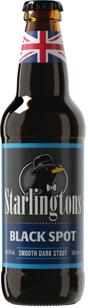 Изображение Пиво темное Лагер 4,3% Старлингтонс Блэк Спот Хобсонс с/б, 0,5 л