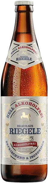 Изображение Пиво Безалкогольное 0,0% Ригеле Хель Алкохолфрай Ригеле с/б, 0,5 л
