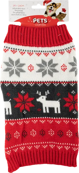 Изображение Свитер 33*18см для питомца Купман новогодний цветной Купман Интернэшнл , 1 шт