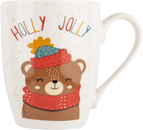 Изображение Кружка 340мл белая Купман новогодняя зверушка в асс Купман Интернэшнл , 1 шт